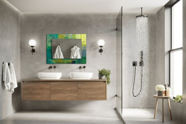 Decorative mirror Abstract coloured composition