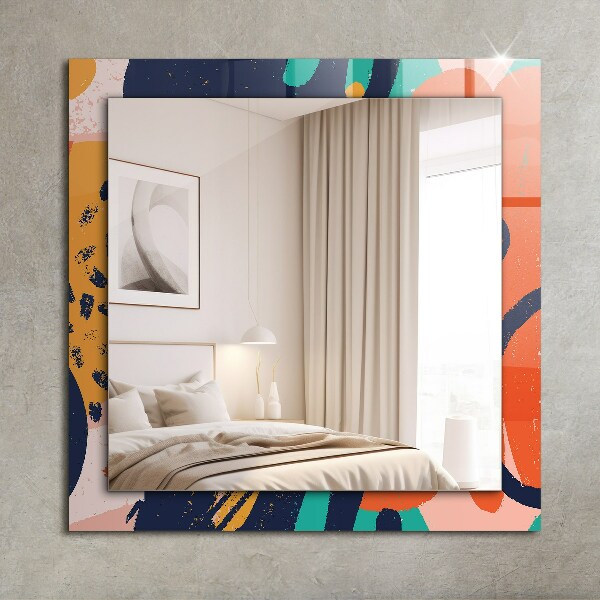 Wall mirror decor Abstract oil painting