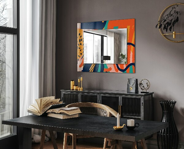 Wall mirror decor Abstract oil painting