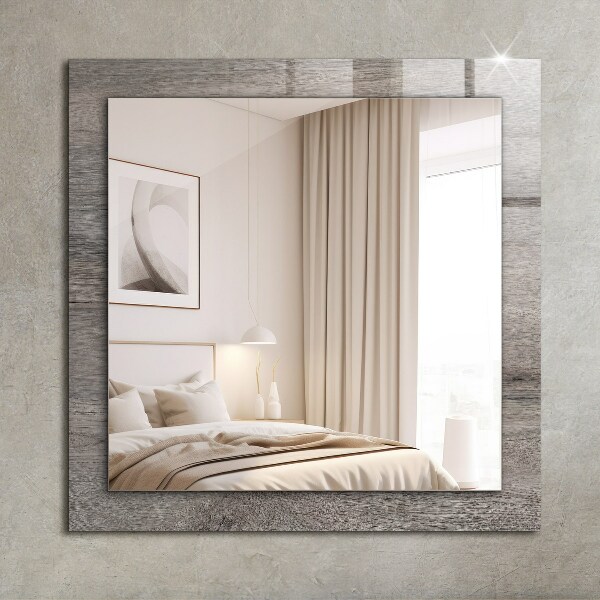 Printed mirror Texture of a wooden plank