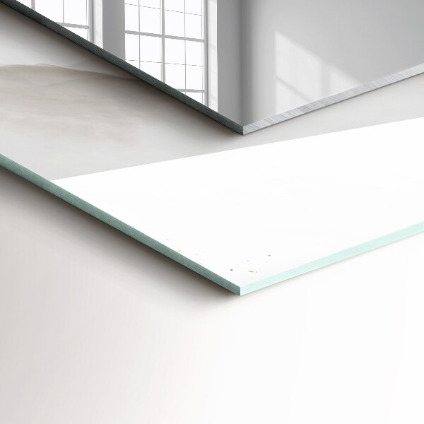 Mirror frame with print Grey marble