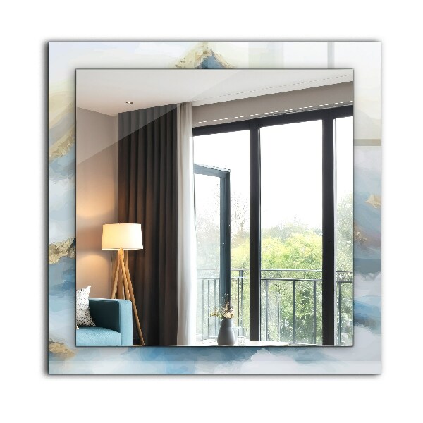 Wall mirror design Ethnic motif in colour