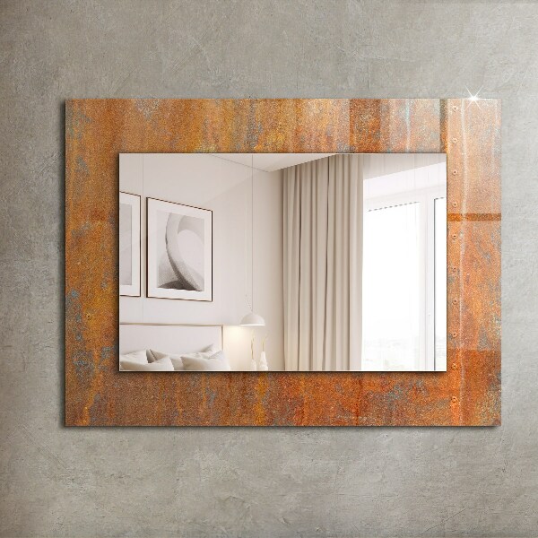 Wall mirror design Coloured folkloric motifs