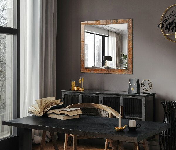 Wall mirror design Coloured folkloric motifs