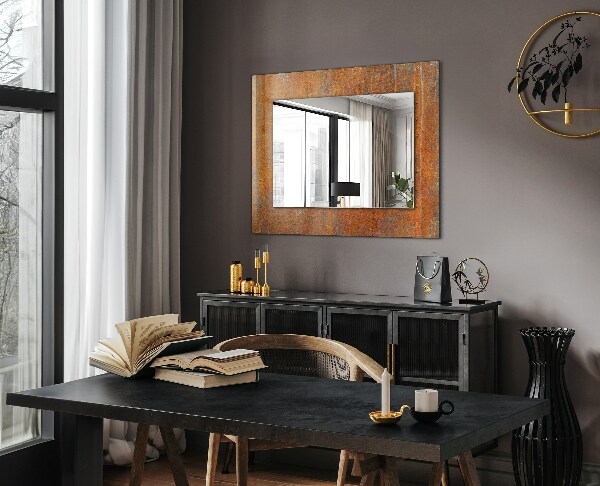 Wall mirror design Coloured folkloric motifs