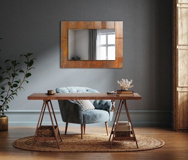 Wall mirror design Coloured folkloric motifs