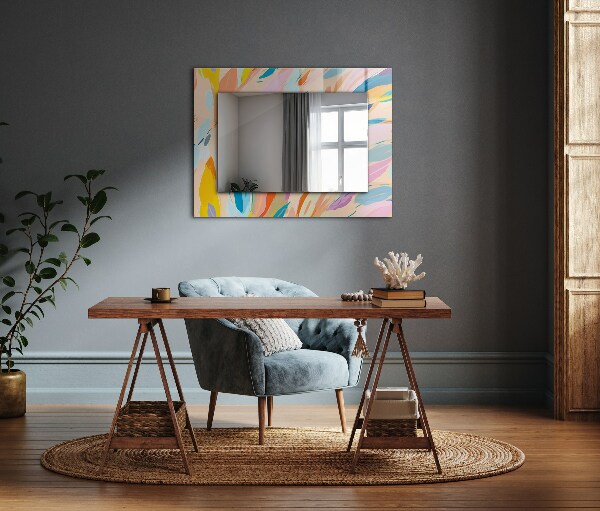 Printed mirror Marbled pattern
