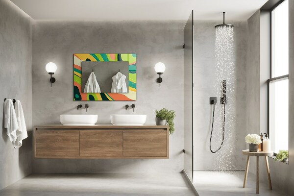 Wall mirror design Geometric motif