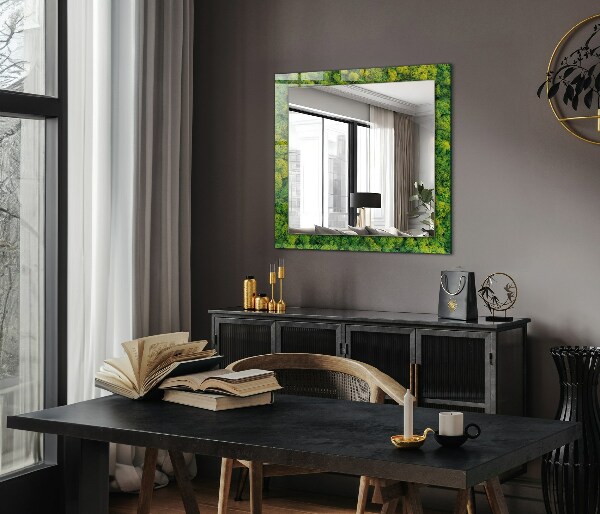 Printed mirror Smooth white stone