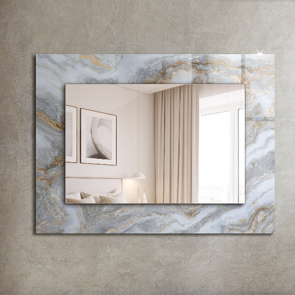 Wall mirror decor Path of coloured flowers