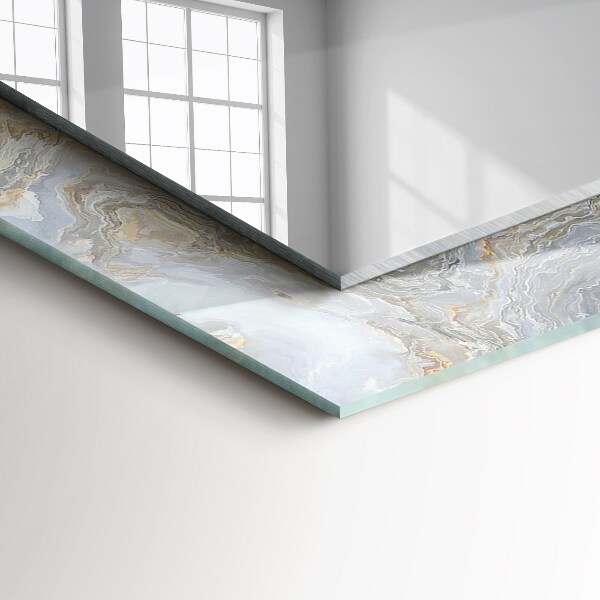 Wall mirror decor Path of coloured flowers