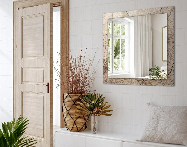 Wall mirror design Flowers and birds