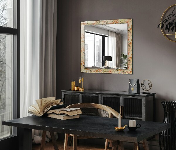 Wall mirror decor Black and white geometric pattern