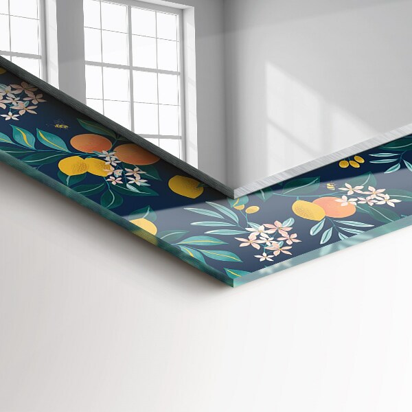 Decorative mirror Fox and owl