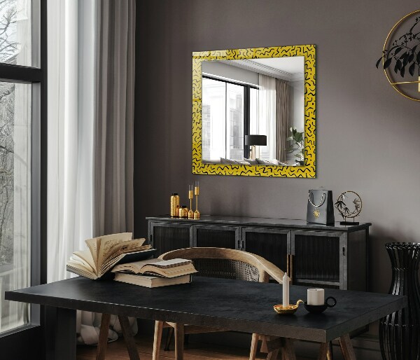 Decorative mirror Blue abstract art