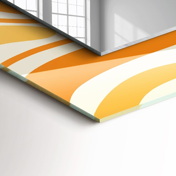 Wall mirror decor Black and grey motif