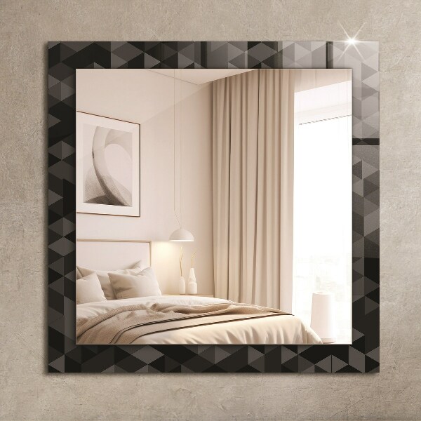 Wall mirror design Triangular dwarfs and crickets