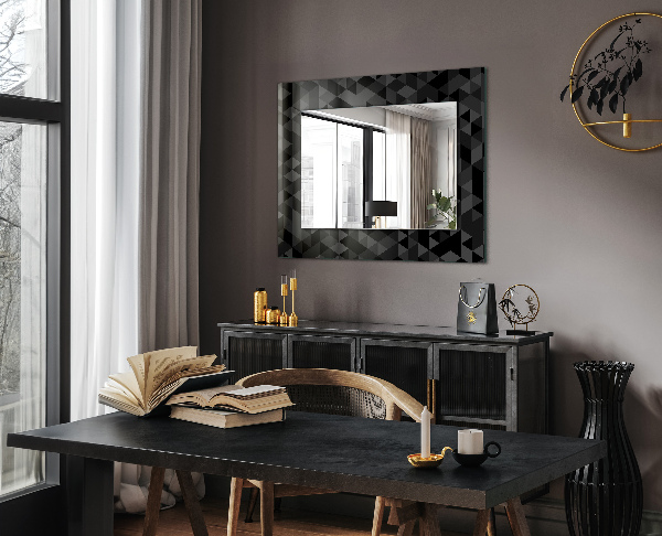 Wall mirror design Triangular dwarfs and crickets