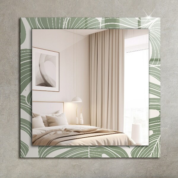 Decorative mirror Monstera Nebula