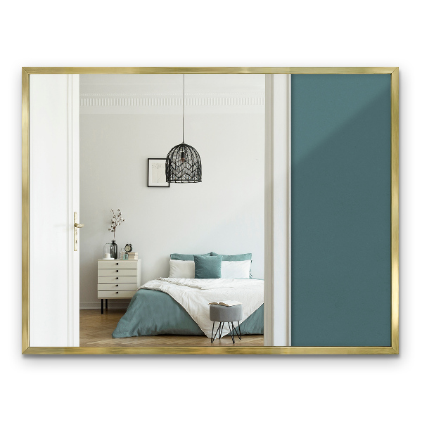 Rectangular Gold Framed Mirror 32x24 in