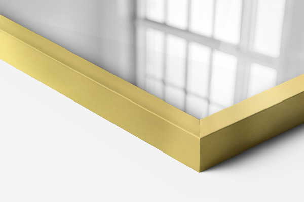 Rectangular Gold Framed Mirror 32x24 in