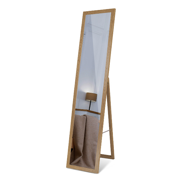 Large floor mirror oak colour 14x61 in
