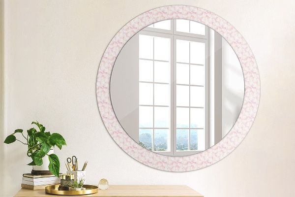Round decorative mirror Petals of flowers
