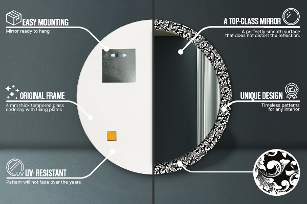 Round decorative mirror Ornament