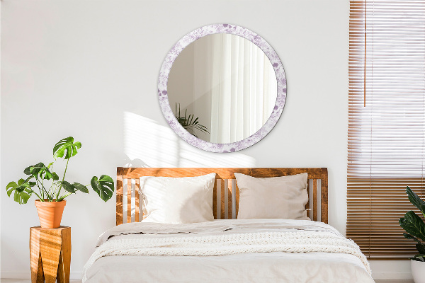 Round printed mirror Skulls