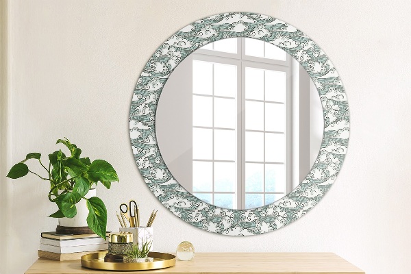 Round printed mirror Clouds