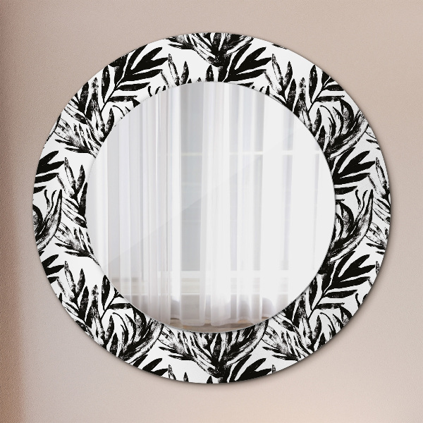 Round printed mirror Monster