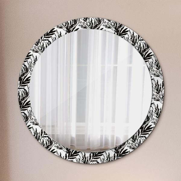 Round printed mirror Monster