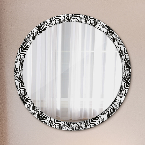 Round printed mirror Monster