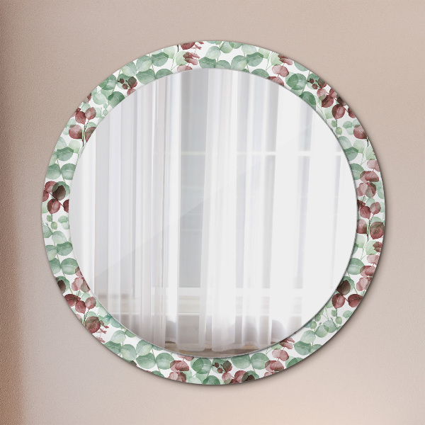 Round wall mirror decor Eucalyptus