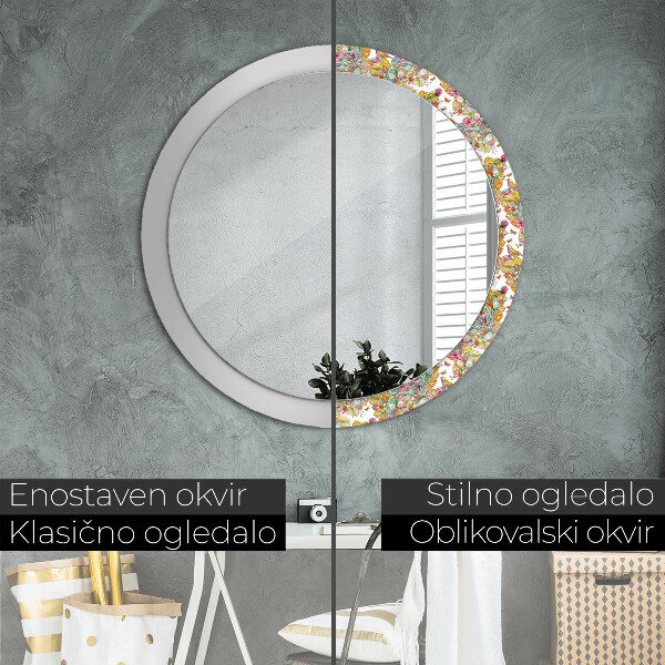Round decorative mirror Dream about fairy tales