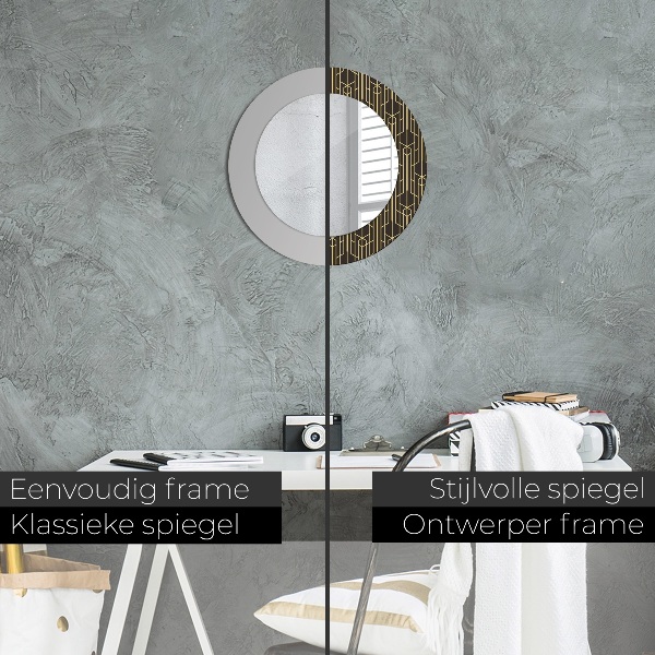 Round decorative mirror Abstract