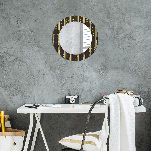 Round decorative mirror Abstract
