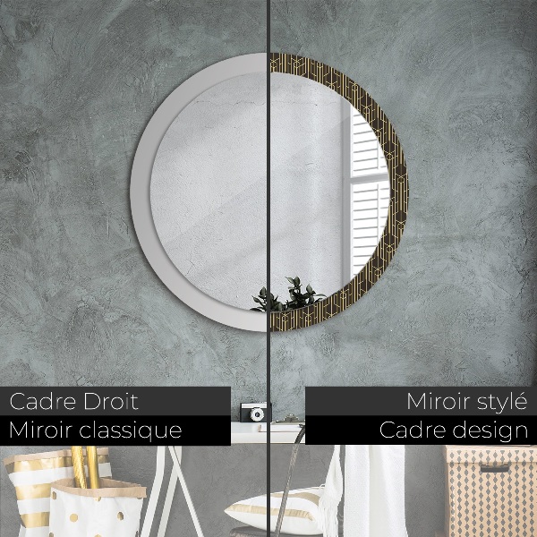 Round decorative mirror Abstract