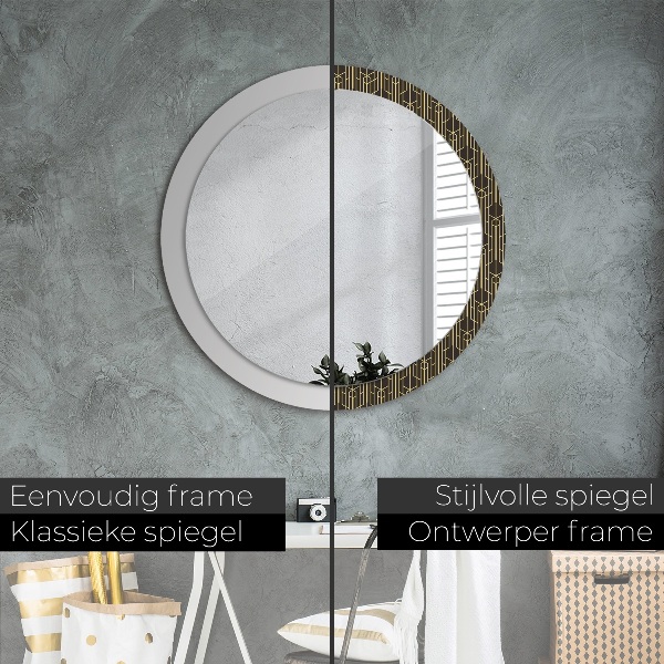 Round decorative mirror Abstract