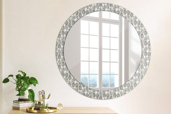 Round decorative mirror Pineapple