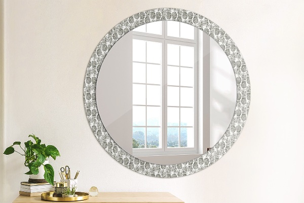 Round decorative mirror Pineapple