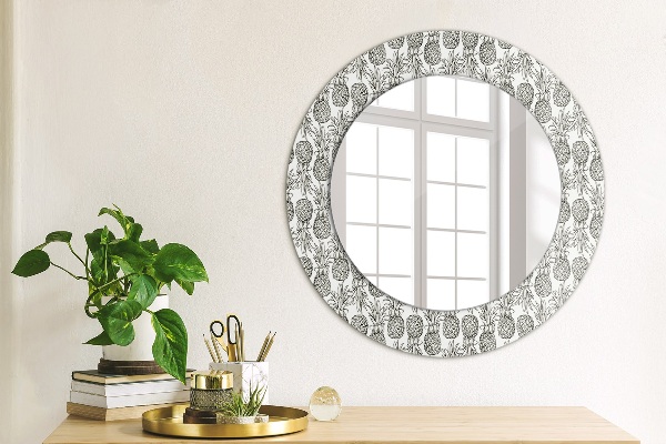 Round decorative mirror Pineapple