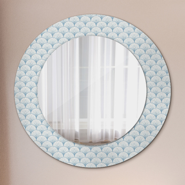 Round wall mirror decor Japanese retro