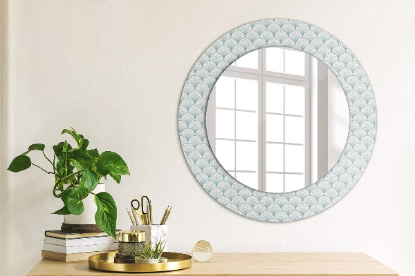 Round wall mirror decor Japanese retro