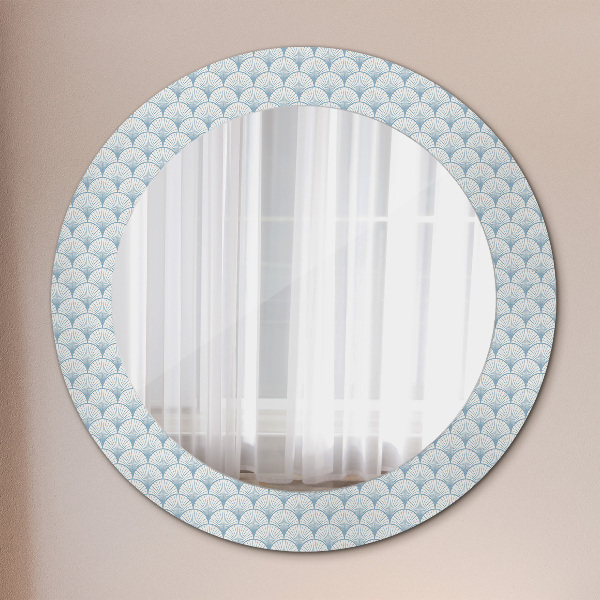 Round wall mirror decor Japanese retro