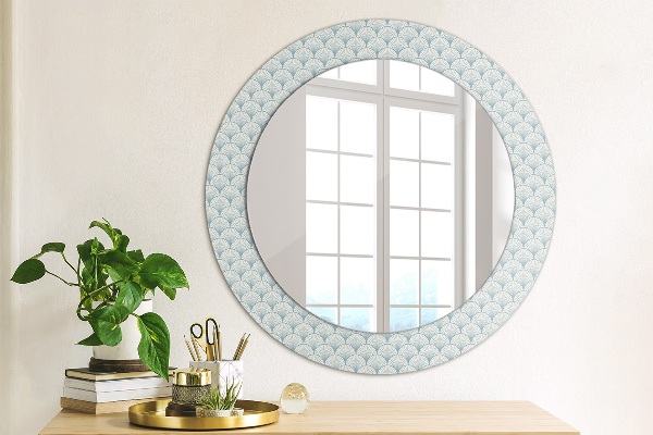 Round wall mirror decor Japanese retro