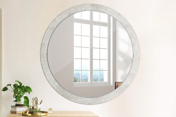 Round decorative mirror Concrete texture