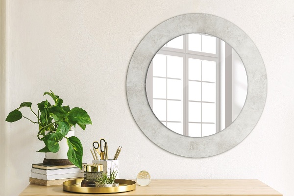Round decorative mirror Concrete texture