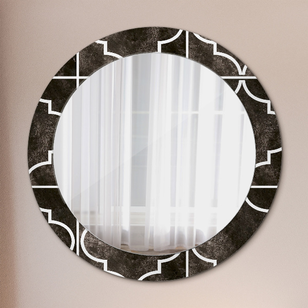 Round decorative mirror Antique tiles