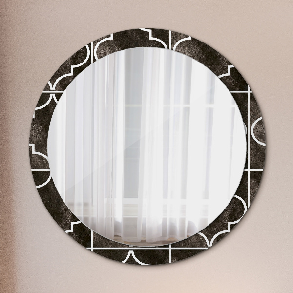 Round decorative mirror Antique tiles